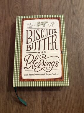 Biscuits, Butter and Blessings Green Plaid Devotional Journal